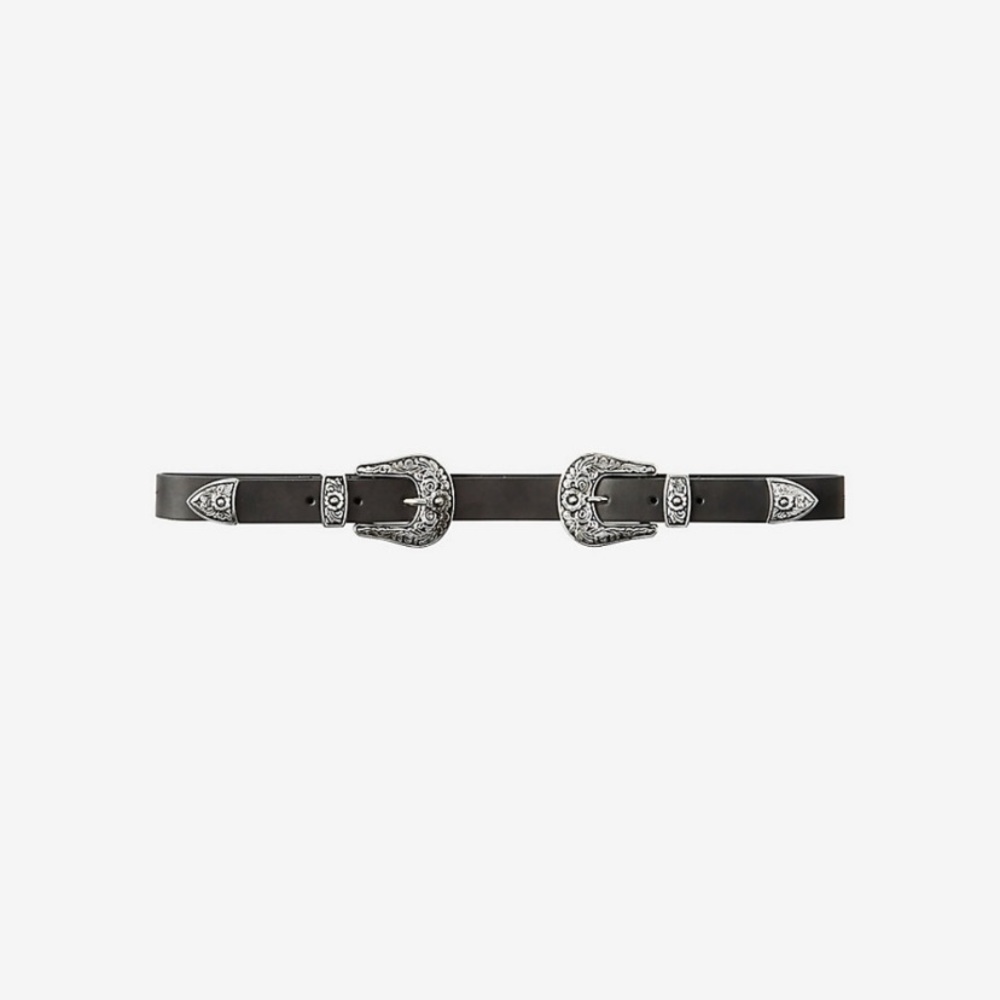 Express double buckle western belt